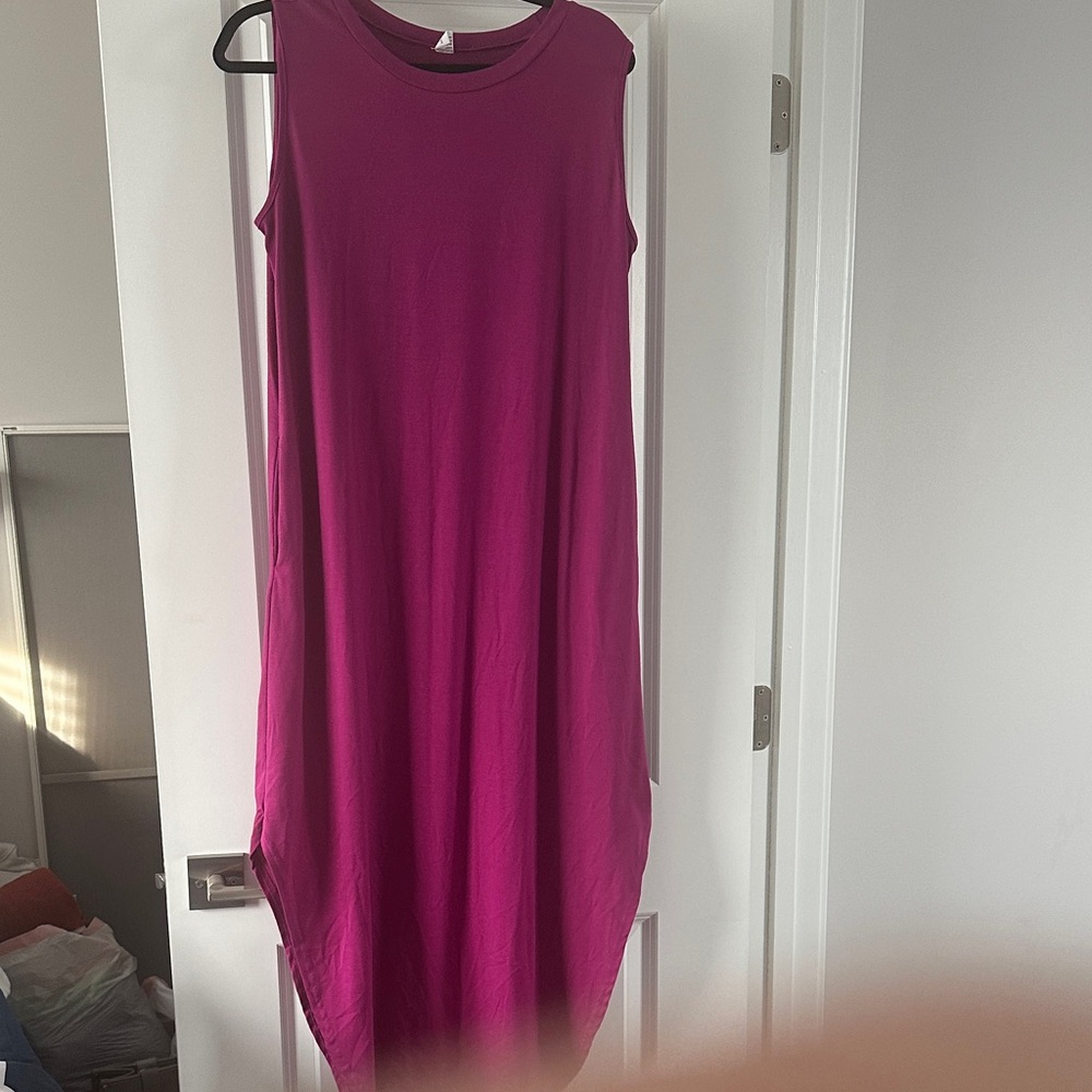Anrabess Sleeveless Magenta Dress size L